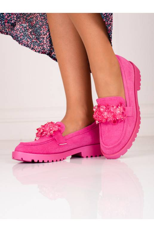 zamšādas sieviešu mokasīni Shelovet  rozā krāsa