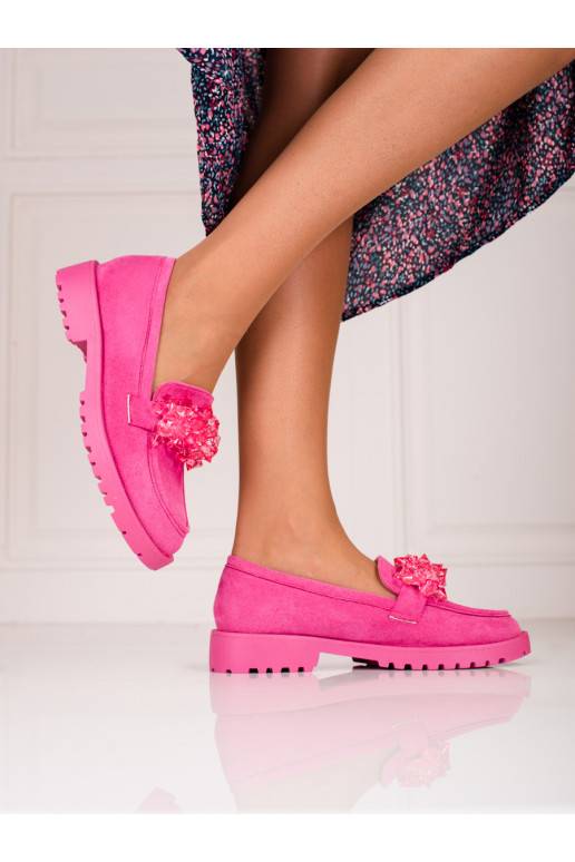 zamšādas sieviešu mokasīni Shelovet  rozā krāsa
