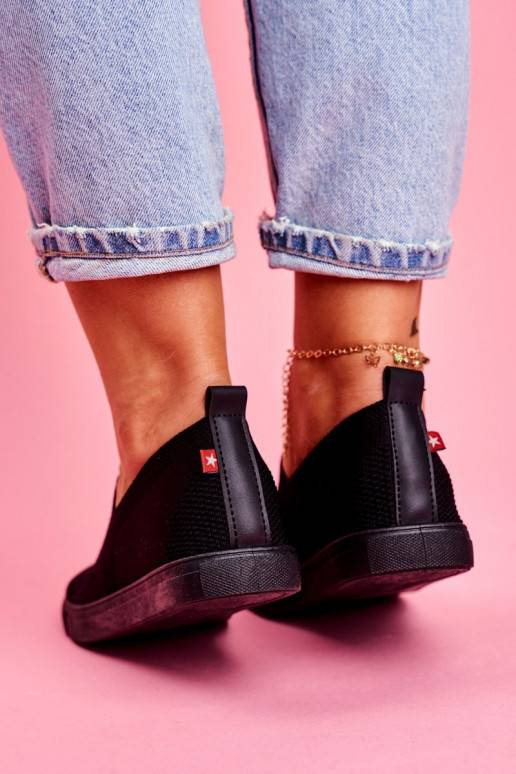Sporta apavi Slip-on melnas krāsas Big Star FF274A609