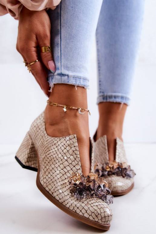 Apavi Mozaika bordo krāsas Delaver