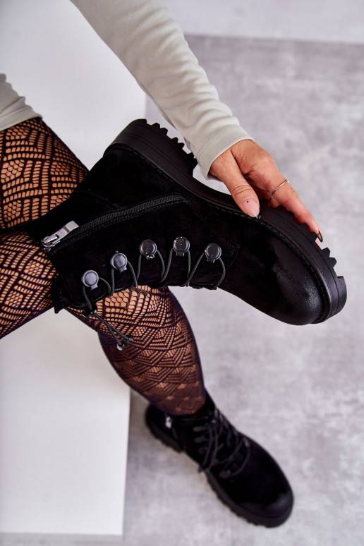 zamšādas siltināti Sieviešu puszābaki...