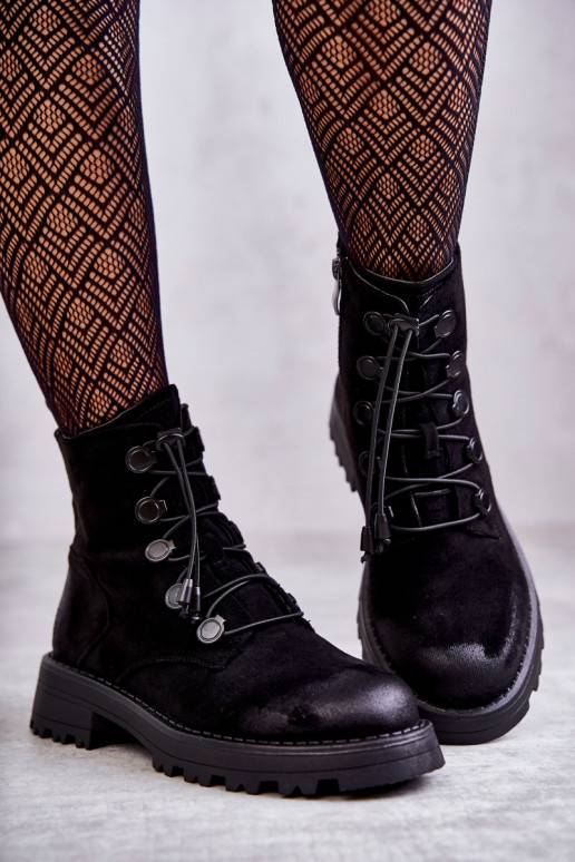 zamšādas siltināti Sieviešu puszābaki...