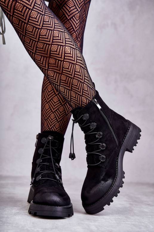 zamšādas siltināti Sieviešu puszābaki...