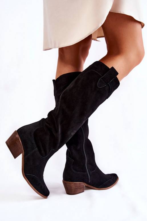 garie zābaki ar papēdi melnas krāsas garie zābaki ar papēdi melnas krāsas