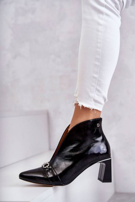 Sieviešu puszābaki ar papēdi melnas...