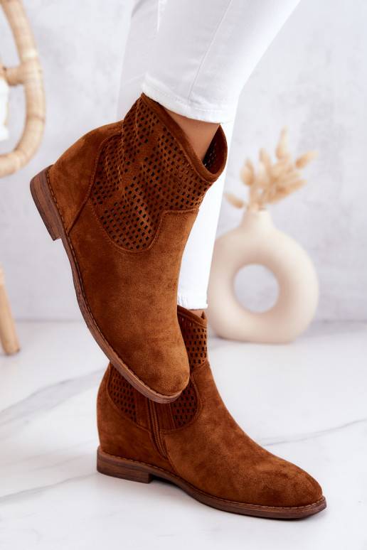 Zamšādas Sieviešu puszābaki brūnas... Zamšādas Sieviešu puszābaki brūnas...