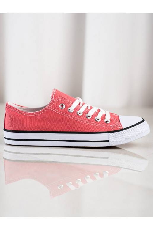 Koraļļu krāsas brīvā laika apavi 