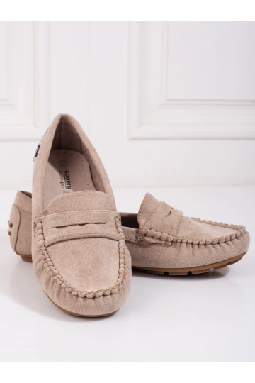 zamšādas sieviešu mokasīni Shelovet  smilšu krāsas
