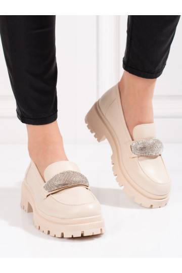 Sieviešu zābaki no eko ādas Shelovet smilšu krāsas