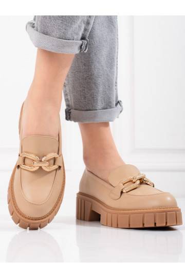 smilšu krāsas Sieviešu zābaki ar platformu Shelovet 2