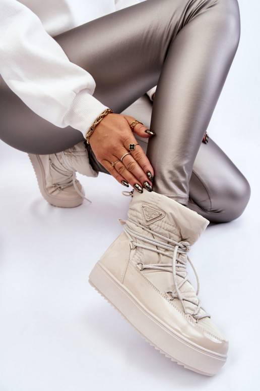 Stilīgasrnas sniega apavi šņorējami...