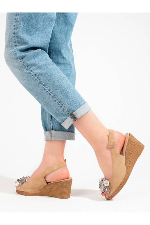  kurpes espadrilas  smilšu krāsas Potocki