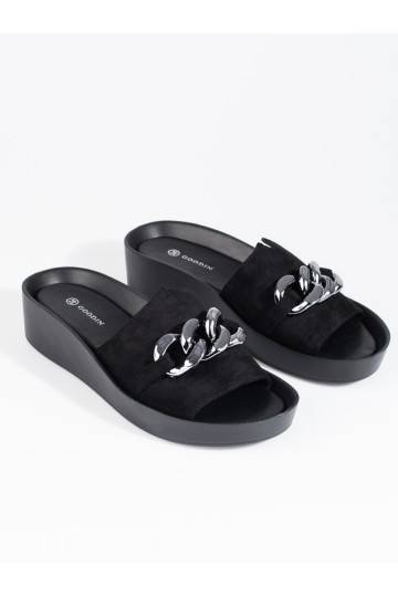 Ērtas Melnas krāsas čības   Shelovet 