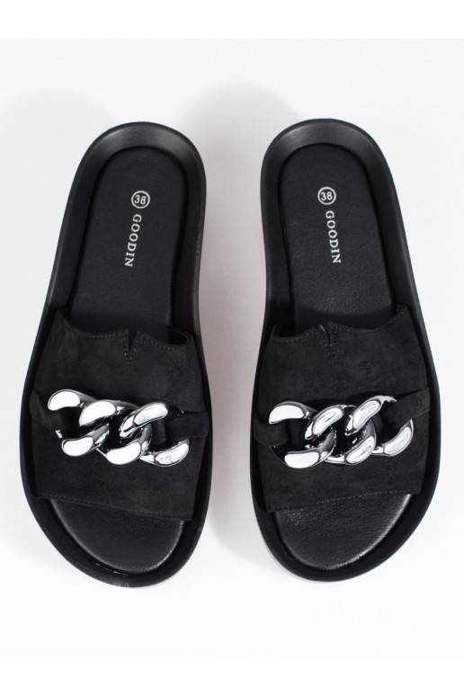 Ērtas Melnas krāsas čības   Shelovet 