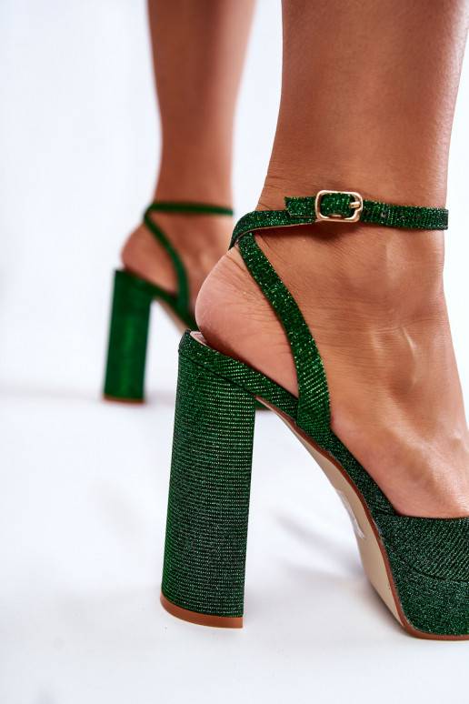 Sieviešu basenes Spīdīgi ar papēdi...