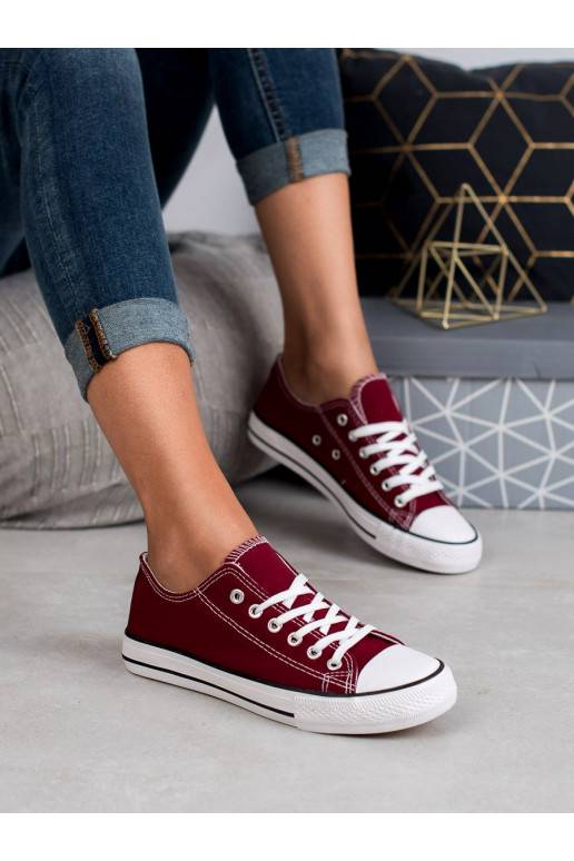  bordo krāsa Sieviešu zābaki Shelovet