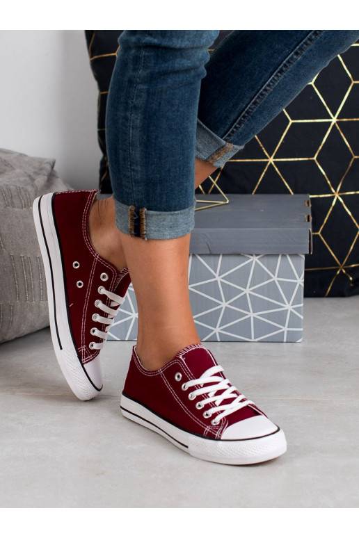  bordo krāsa Sieviešu zābaki Shelovet