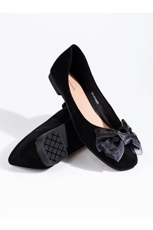 zamšādas  balerīnas  Shelovet Melnas krāsas