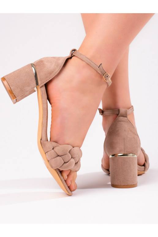 smilšu krāsas  kurpes uz papēža Shelovet 