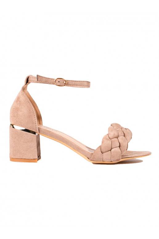 smilšu krāsas  kurpes uz papēža Shelovet 