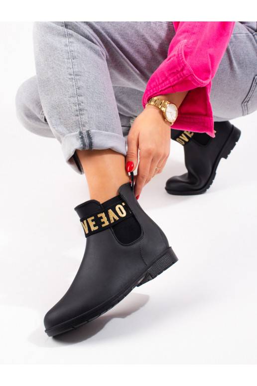 Melns   kalosze Shelovet