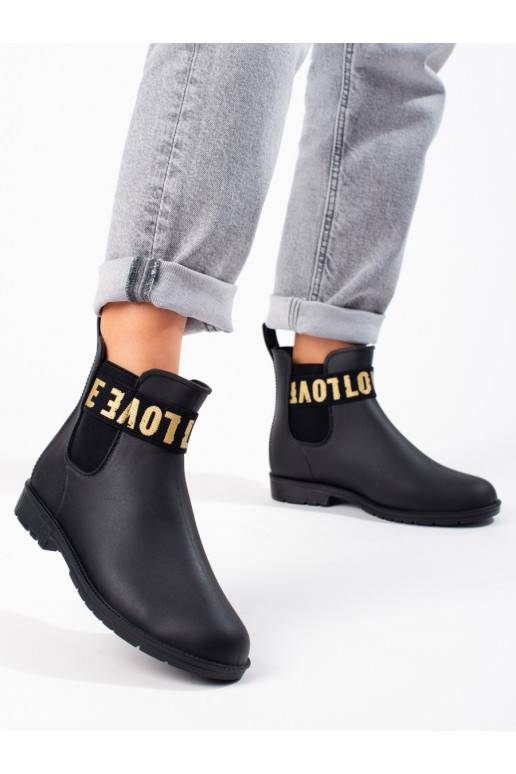 Melns   kalosze Shelovet