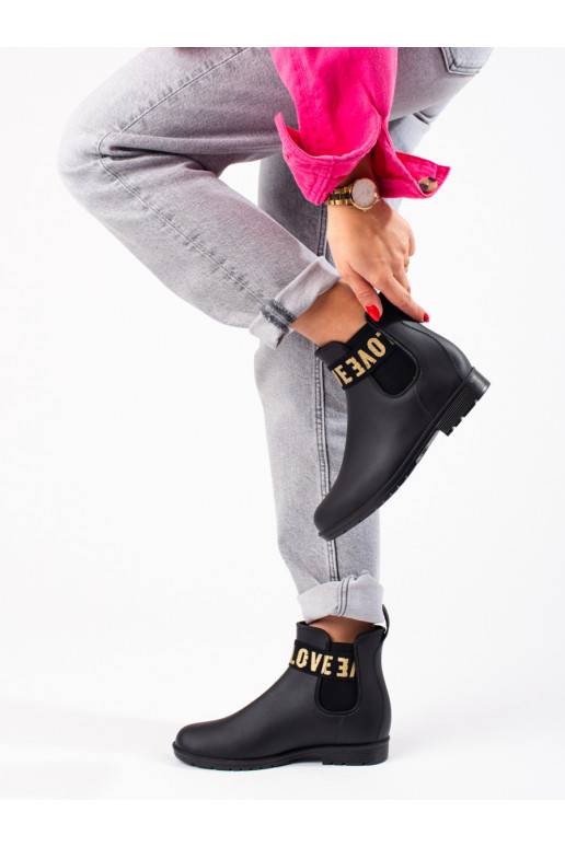 Melns   kalosze Shelovet