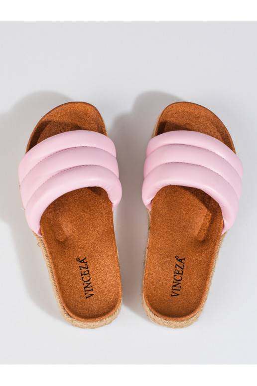  čības  espadrilas  Vinceza rozā krāsa 