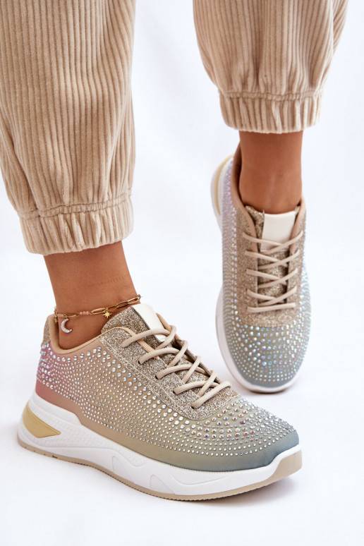 Sneakers modeļa apavi ar mirdzošiem spīdumiņiem Dažādu krāsu Raiden