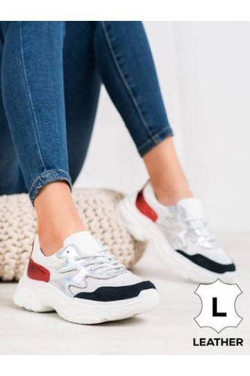 Dabīgas ādas Dažādu krāsu Sneakers apavi modeļa apavi