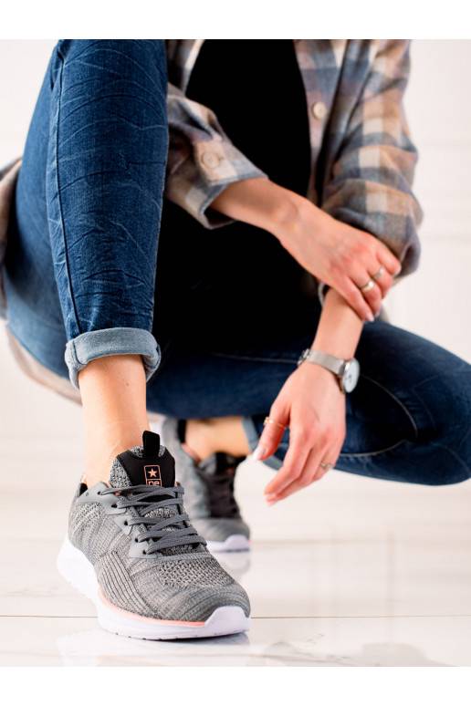 šņorējami  sieviešu apavi  Shelovet pelēkas krāsas