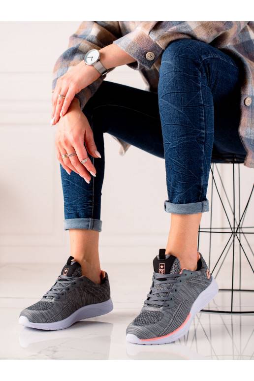 šņorējami  sieviešu apavi  Shelovet pelēkas krāsas