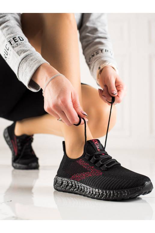 Sporta stila apavi Shelovet Melnas krāsas z czarną podeszwą