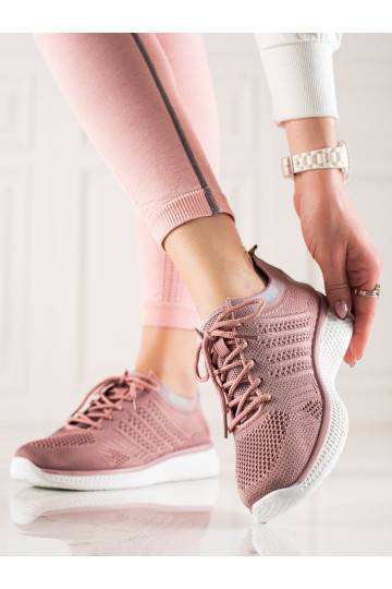 šņorējami Sporta stila apavi Shelovet rozā krāsa 2