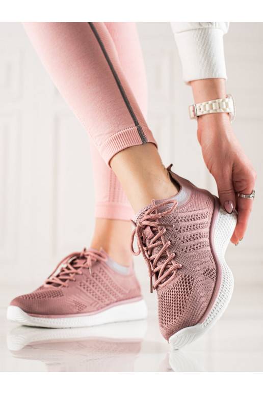 šņorējami Sporta stila apavi Shelovet rozā krāsa šņorējami Sporta stila apavi Shelovet rozā krāsa
