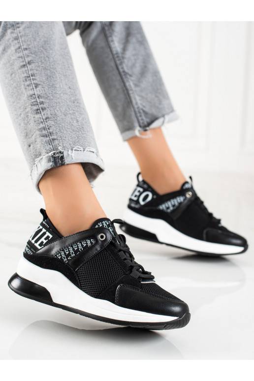 Stilīgasrnas brīvā laika apavi Vinceza Melnas krāsas