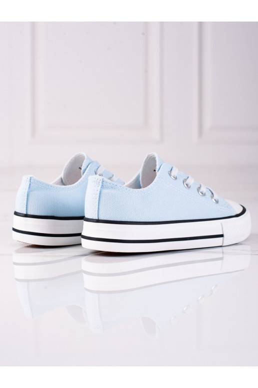 Zilas krāsas kurpes dziecięce Vico z gumkami