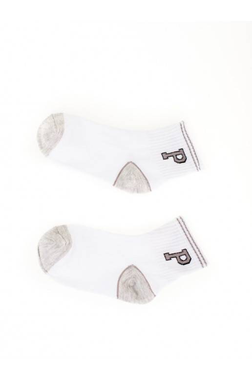 Zeķes Shelovet balta krāsapelēkas krāsas