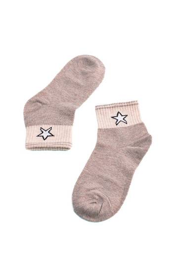 Zeķes Shelovet smilšu krāsas z gwiazdką