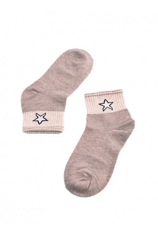 Zeķes Shelovet smilšu krāsas z gwiazdką