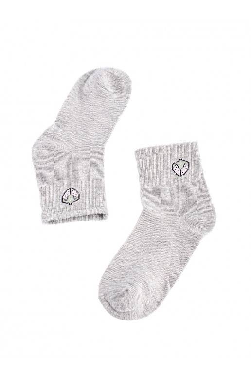 Zeķes Shelovet pelēkas krāsas truskawka