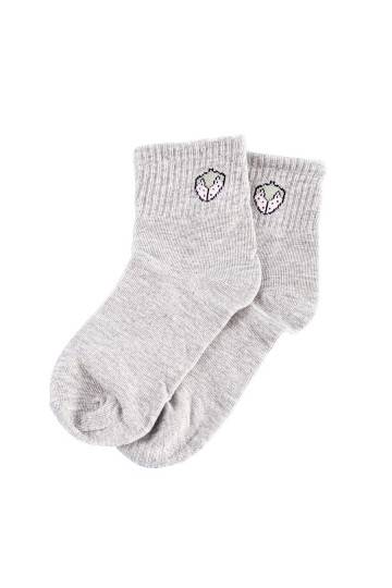 Zeķes Shelovet pelēkas krāsas truskawka 2