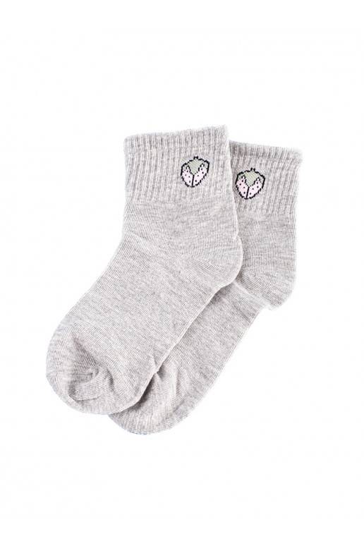 Zeķes Shelovet pelēkas krāsas truskawka