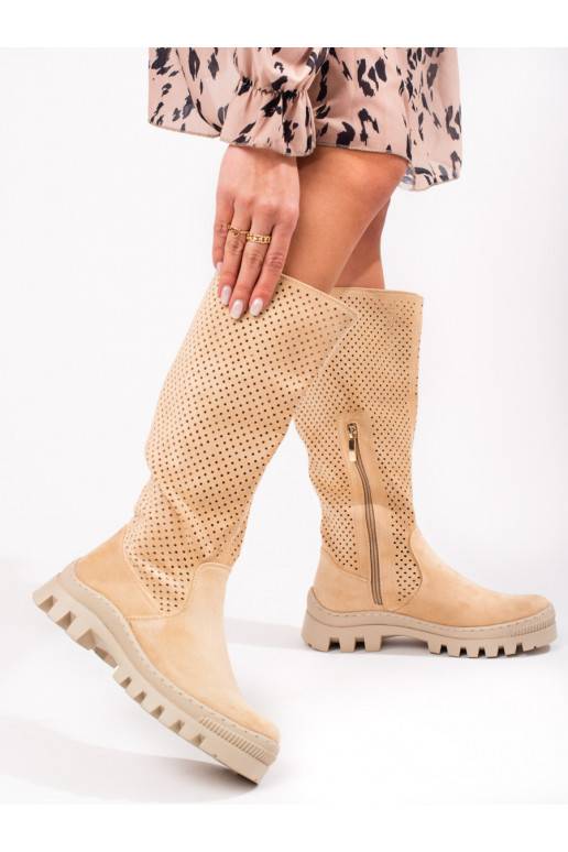 Zamšādas garie zābaki Potocki