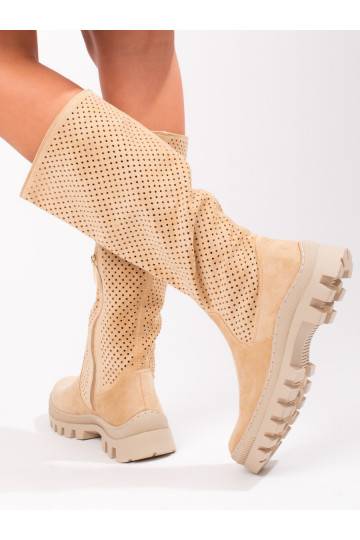 Zamšādas garie zābaki Potocki 2