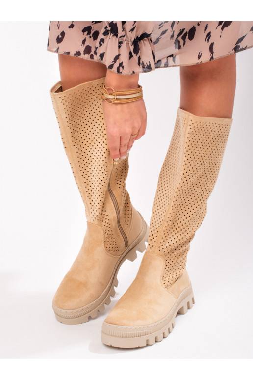 Zamšādas garie zābaki Potocki