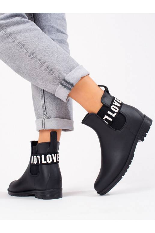 melnas krāsas   kalosze Shelovet