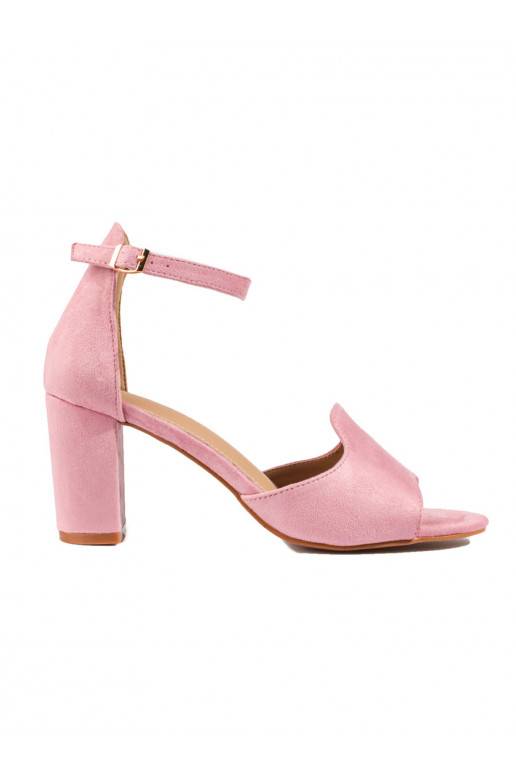 Rozā krāsas kurpes  uz papēža W. Potocki