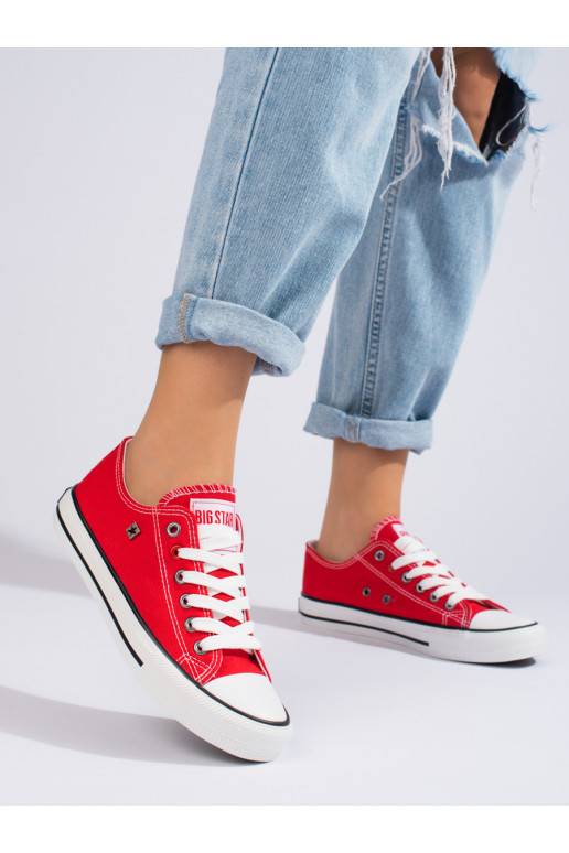 sarkanas krāsas  kurpes Big Star T274020603
