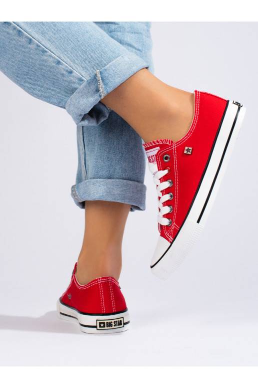 sarkanas krāsas  kurpes Big Star T274020603